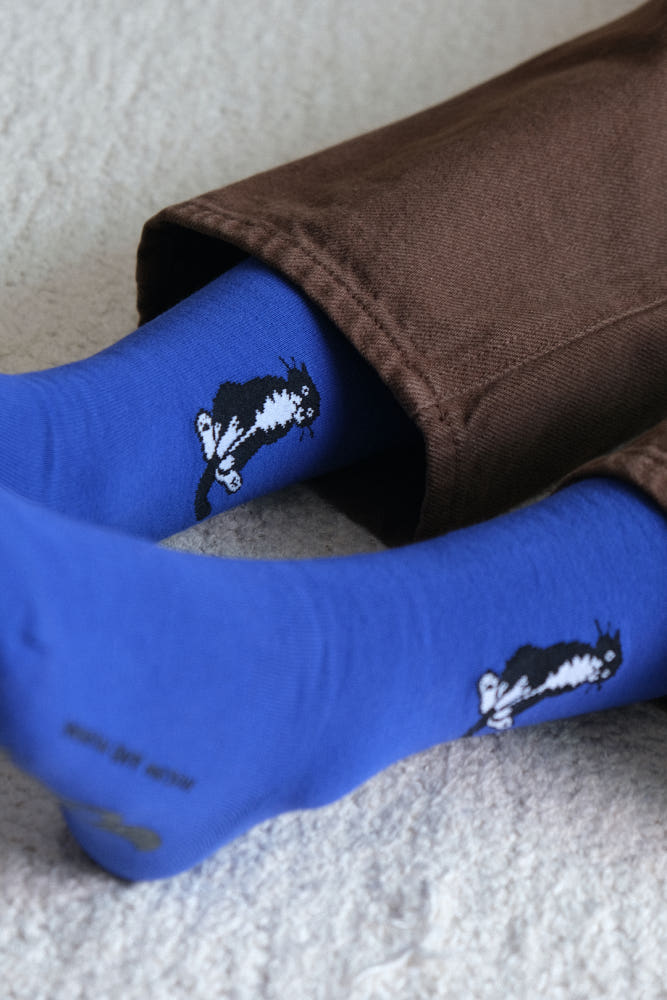 韓國文創 chocolateye with SOCKSTAZ sitting mo socks - made in Korea (by Yeonju Choi)