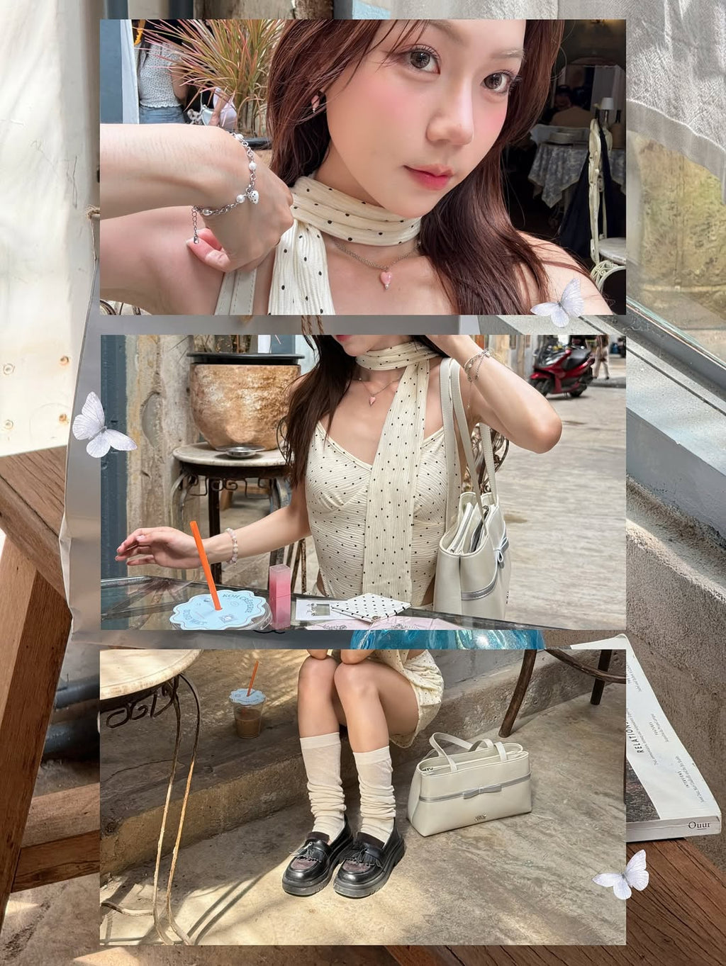 [香港現貨✨] [獨家代理🎀] Daisy Muse Ballerina Shoulder Bag - White Silver