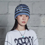 LSC Symbol Logo Stripe Beanie SkyBlue