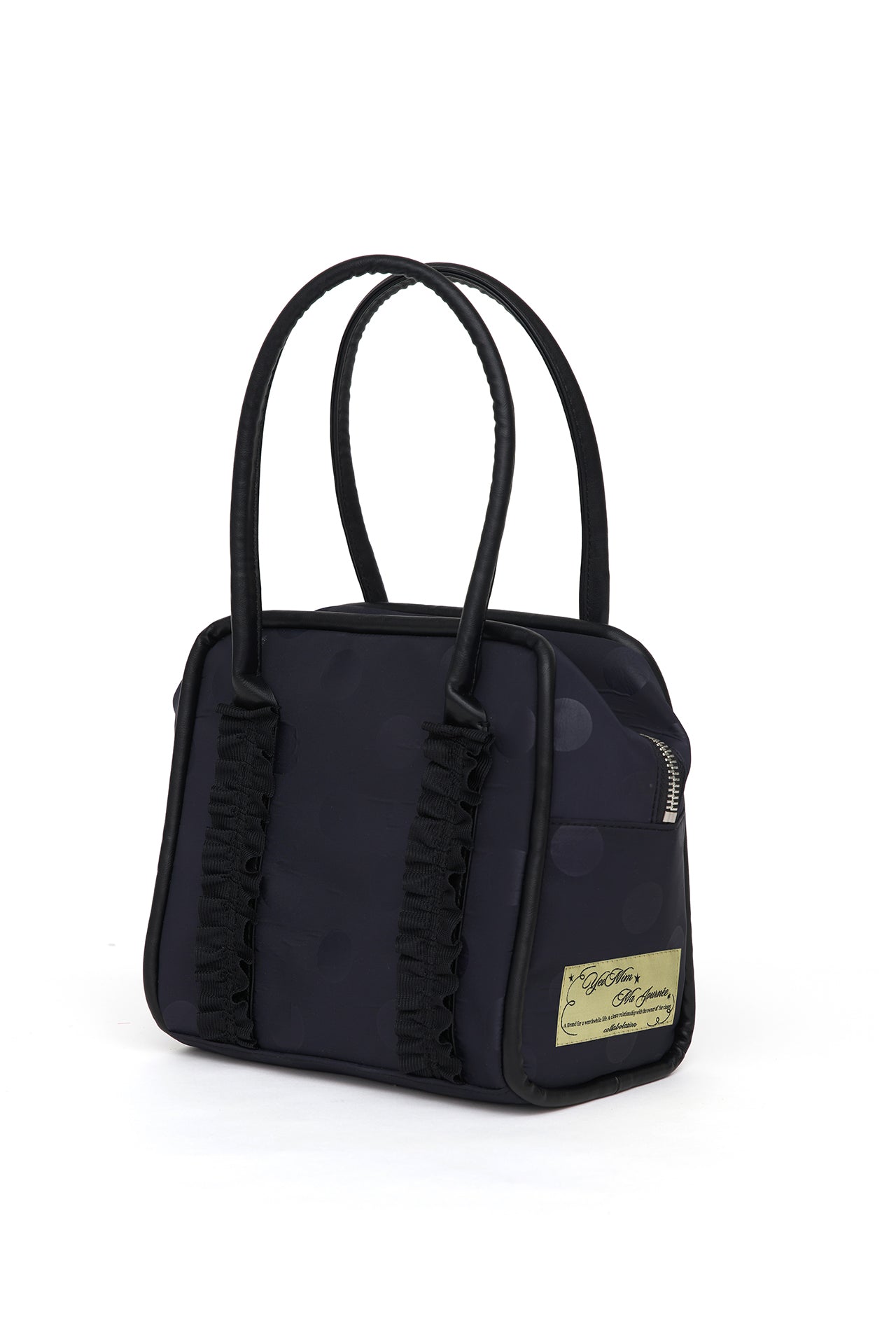 Yeomim mini box bag / navy dot