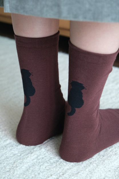 韓國文創 chocolateye with SOCKSTAZ front & back mo socks - made in Korea (by Yeonju Choi)