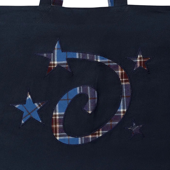 LSC Reversible Check Logo Big Eco Bag Navy
