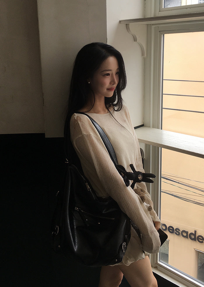 ANC 2-WAY ZIPPER BAG_BLACK