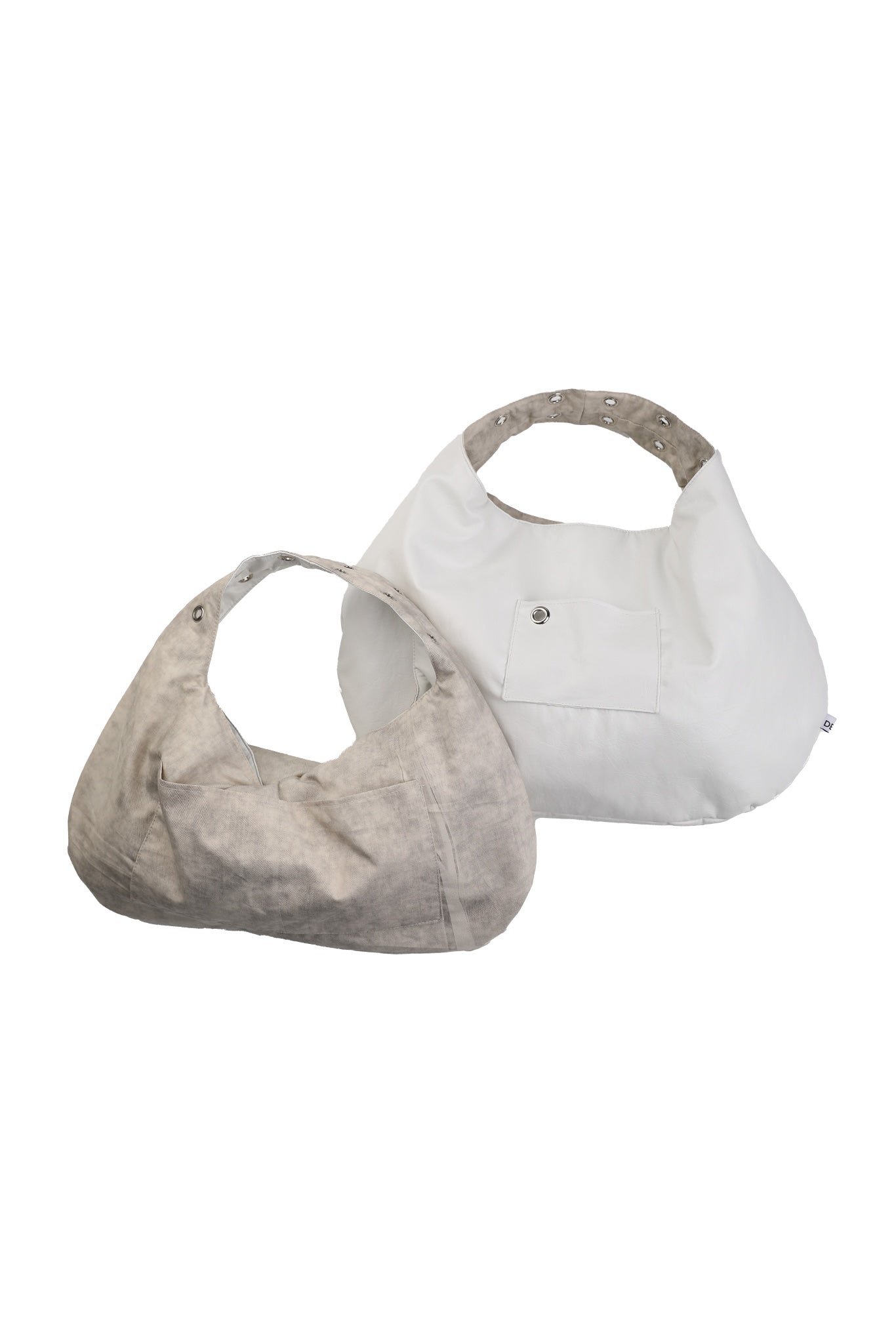 DEPC EYELET LEATHER BAG (WHITE)