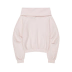 ILLIGO PURE BOW OFF SHOULDER SWEATSHIRT PINK