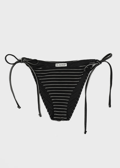 [韓國製造🇰🇷] Lafranc Striped String Bikini / Black