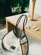 Heeari Camellia Mesh Shoulder Bag
