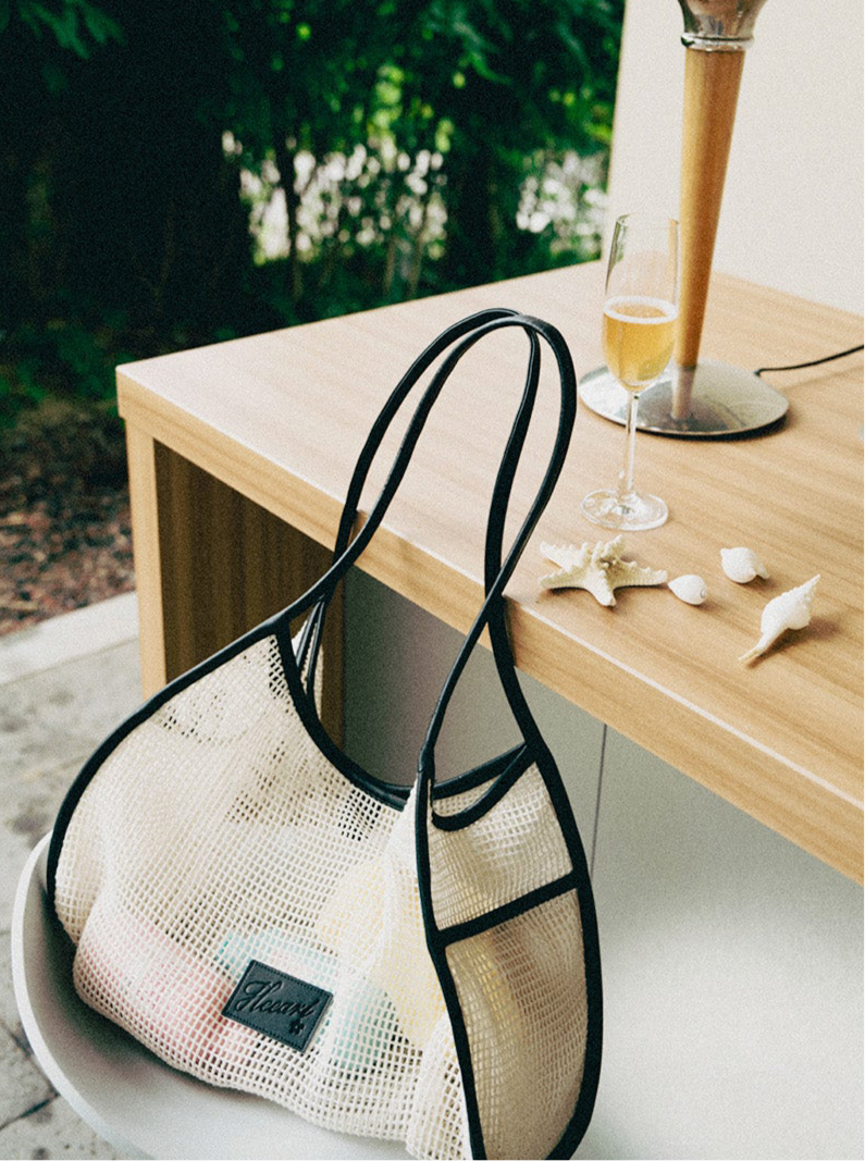 Heeari Camellia Mesh Shoulder Bag