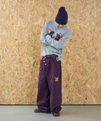 [LSC] Cross Button Wide Cotton Belt Bag Pants - 3 Colors