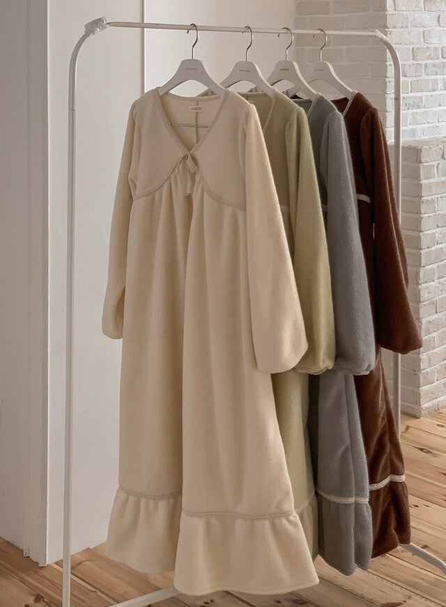 J'eu Rowney Lace Sleeping Pajama Set 4colors