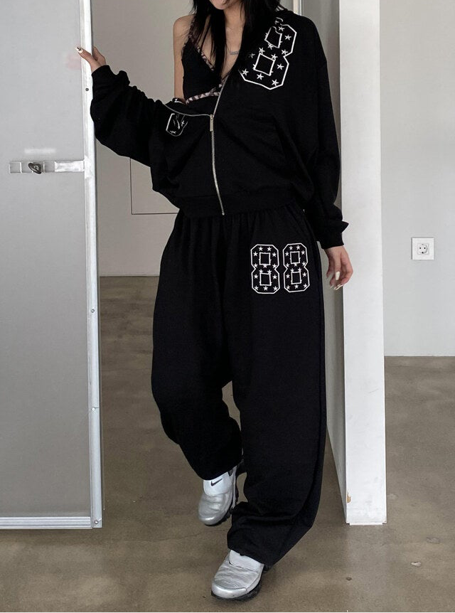 [kr] 88 Star Hooded Zip-up & Pants