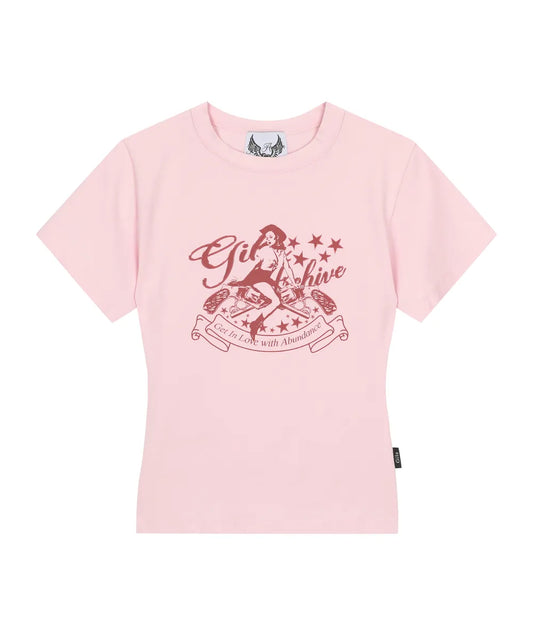 PIN UP GIRL CROP T-SHIRT_PK