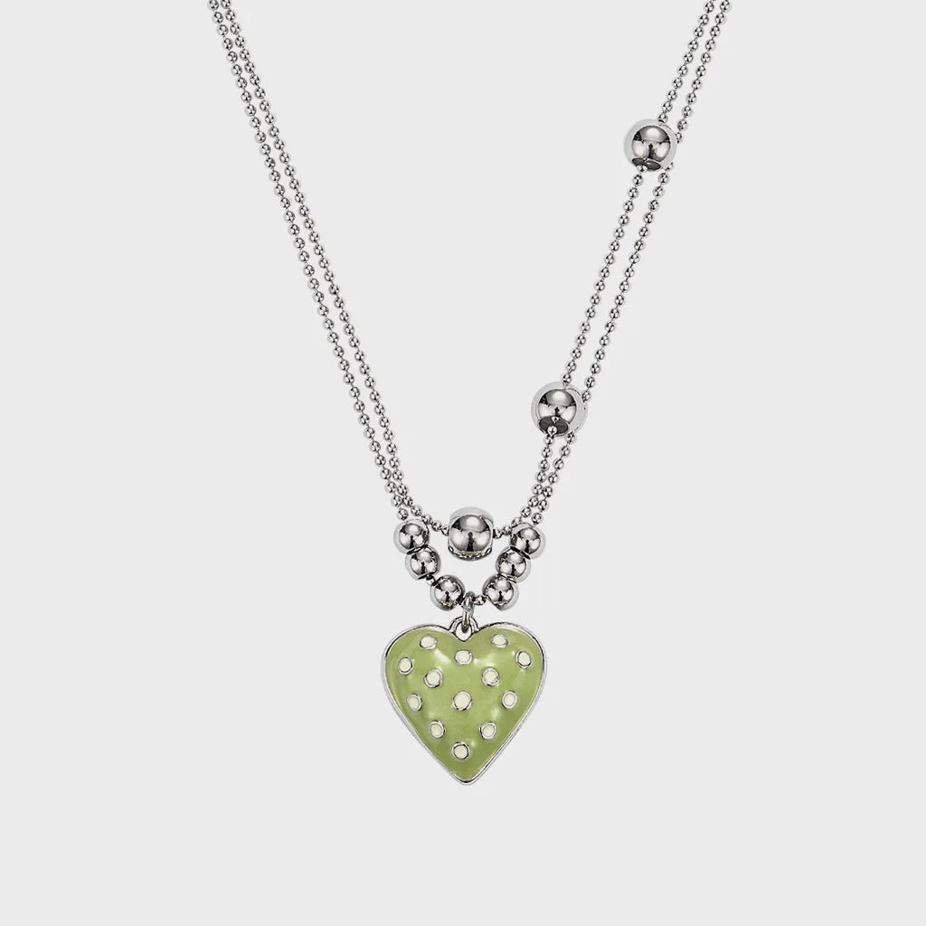[NFF] Dot Heart Necklace-3colors