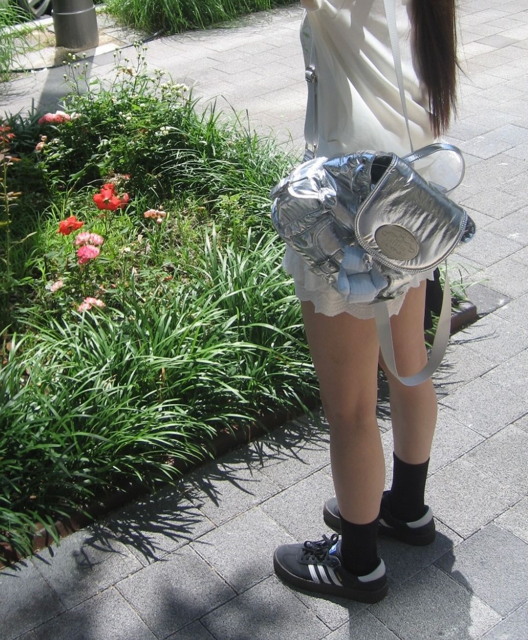 [Minnie同款🎀] lotsyou Nostalgia Chubby Backpack - Silver