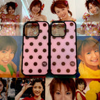 Pink-Dots Glass Bumper iPhone Case - 5types