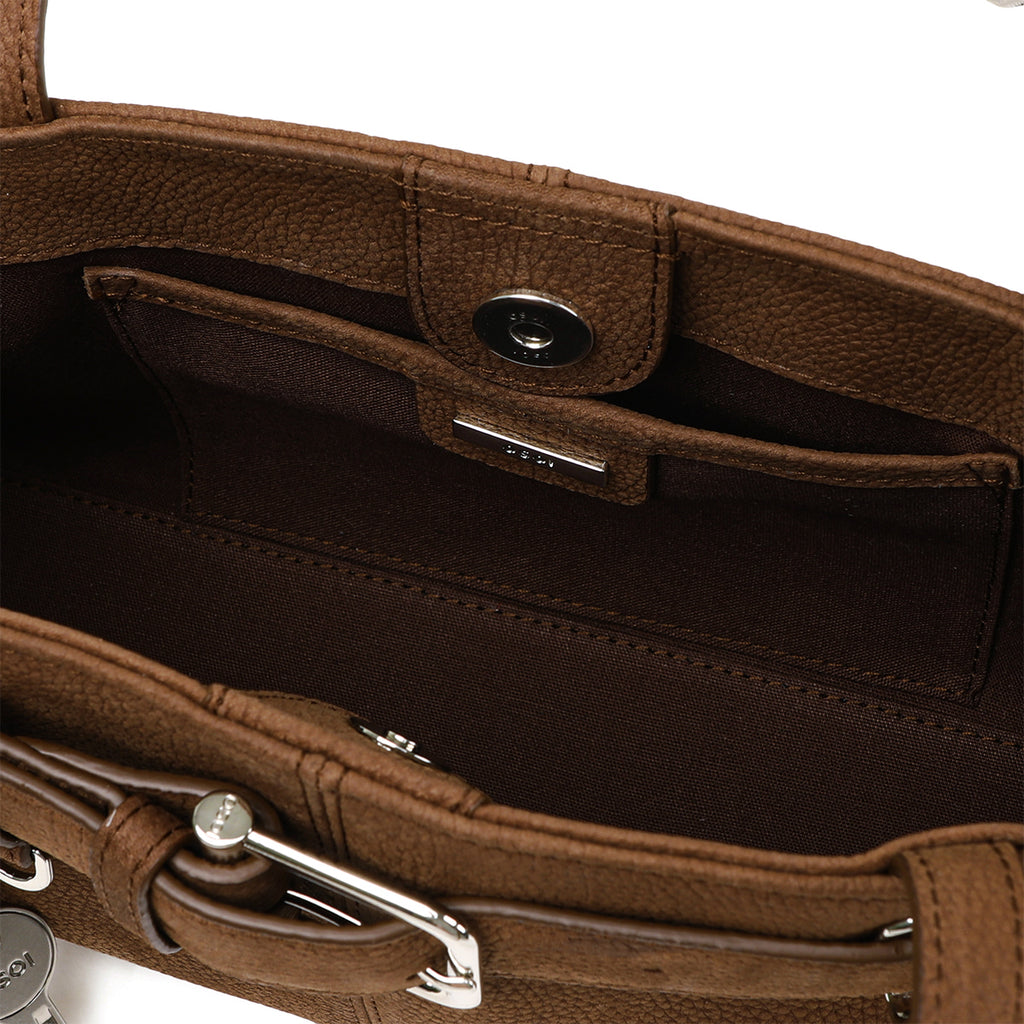 OSOI SHOULDER BROCLE MINI / NUBUCK BROWN