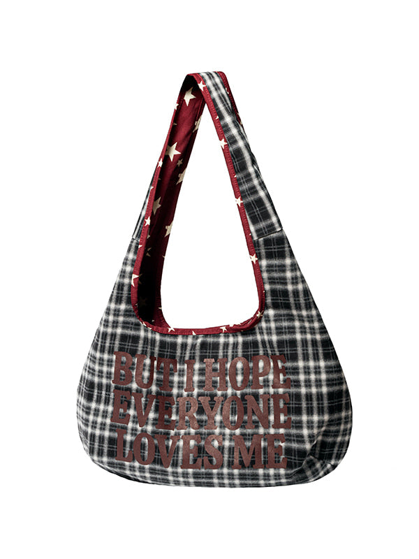LSC REVERSIBLE STAR SHOULDER BAG (RED)