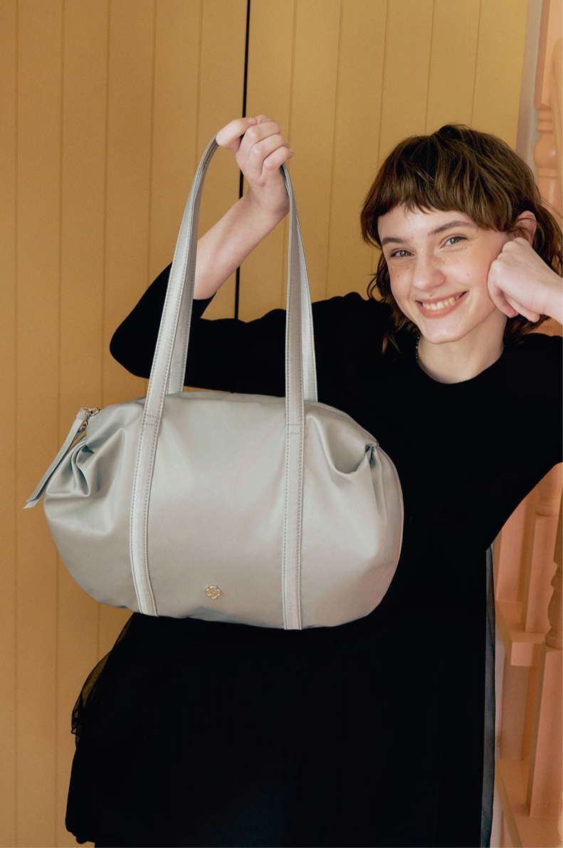 Heeari Aurora Shirring Duffel Bag - Silver