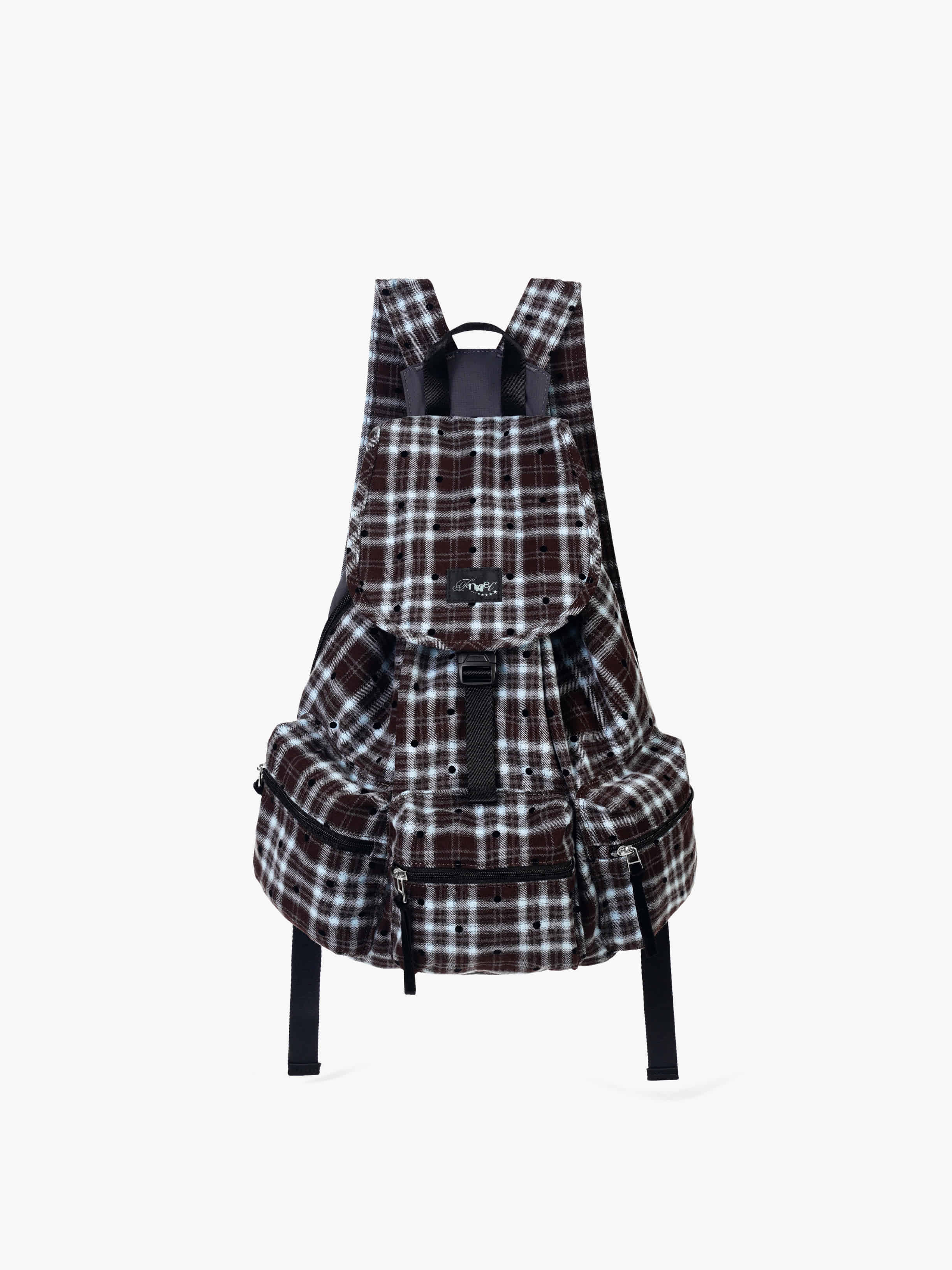 BERRY POCKET BACKPACK LARGE - DOT BROWN