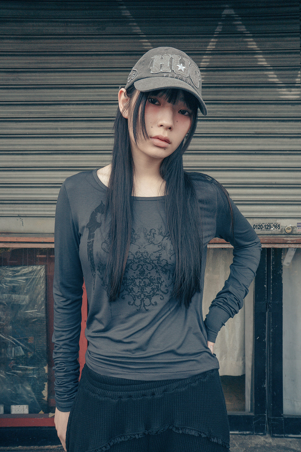 hugyourskin HUG friends cap / charcoal