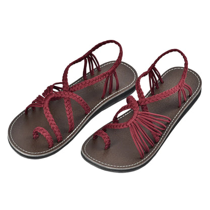 [handmade] "EXPLORE" SANDALS 編織涼鞋 - 10colors (pale)