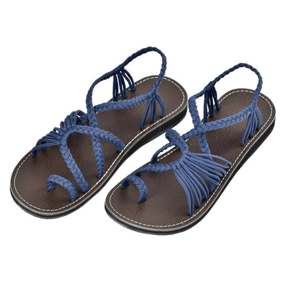 [handmade] "EXPLORE" SANDALS 編織涼鞋 - 10colors (pale)