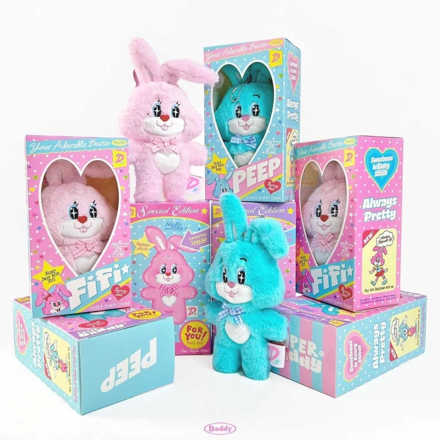 Daddy Little Peep & Fifi Doll Keychain /