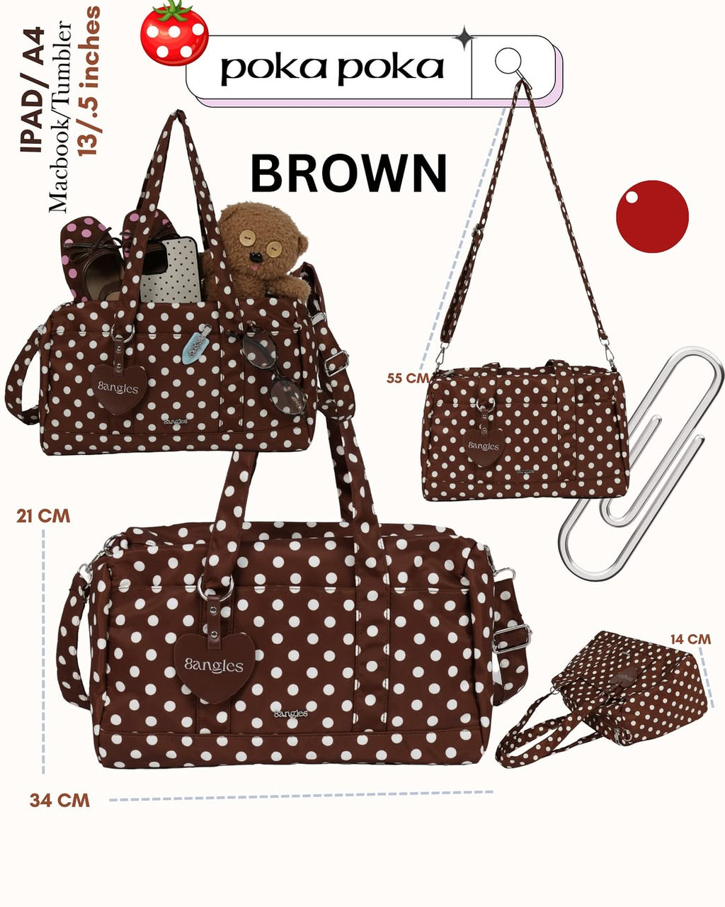 Poka Poka Polkadot Bread Bag - 3colors