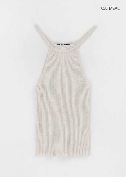 [韓國製造🇰🇷] Morina Linen Summer Halter Neck Knit / 3colors