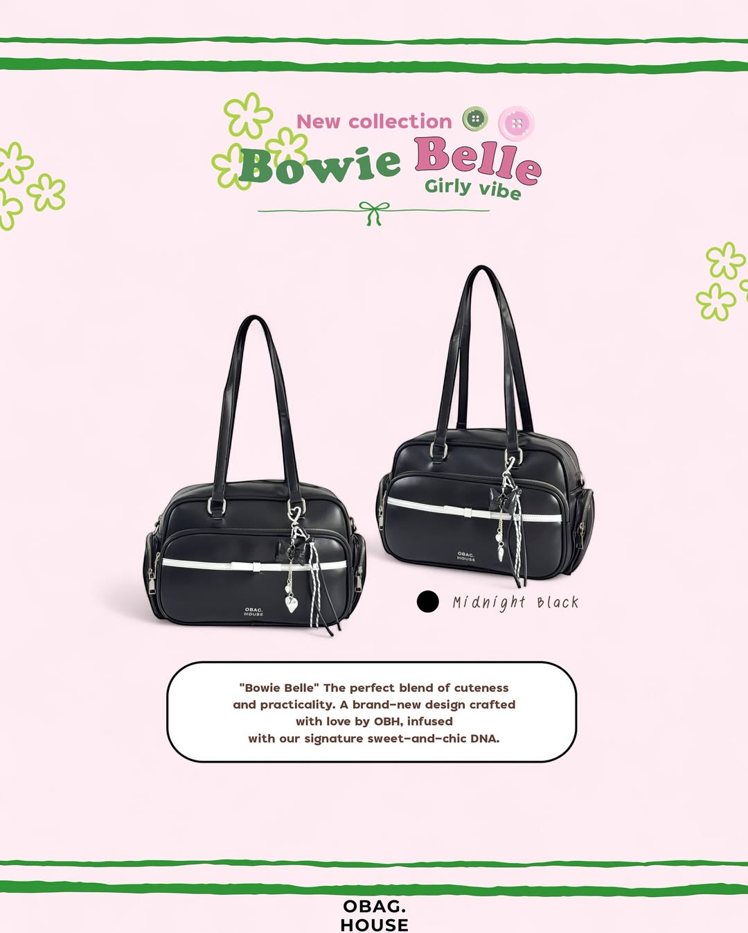 [New-in💓] [獨家代理🎀] Bowie Belle Shoulder Bag / 6colors