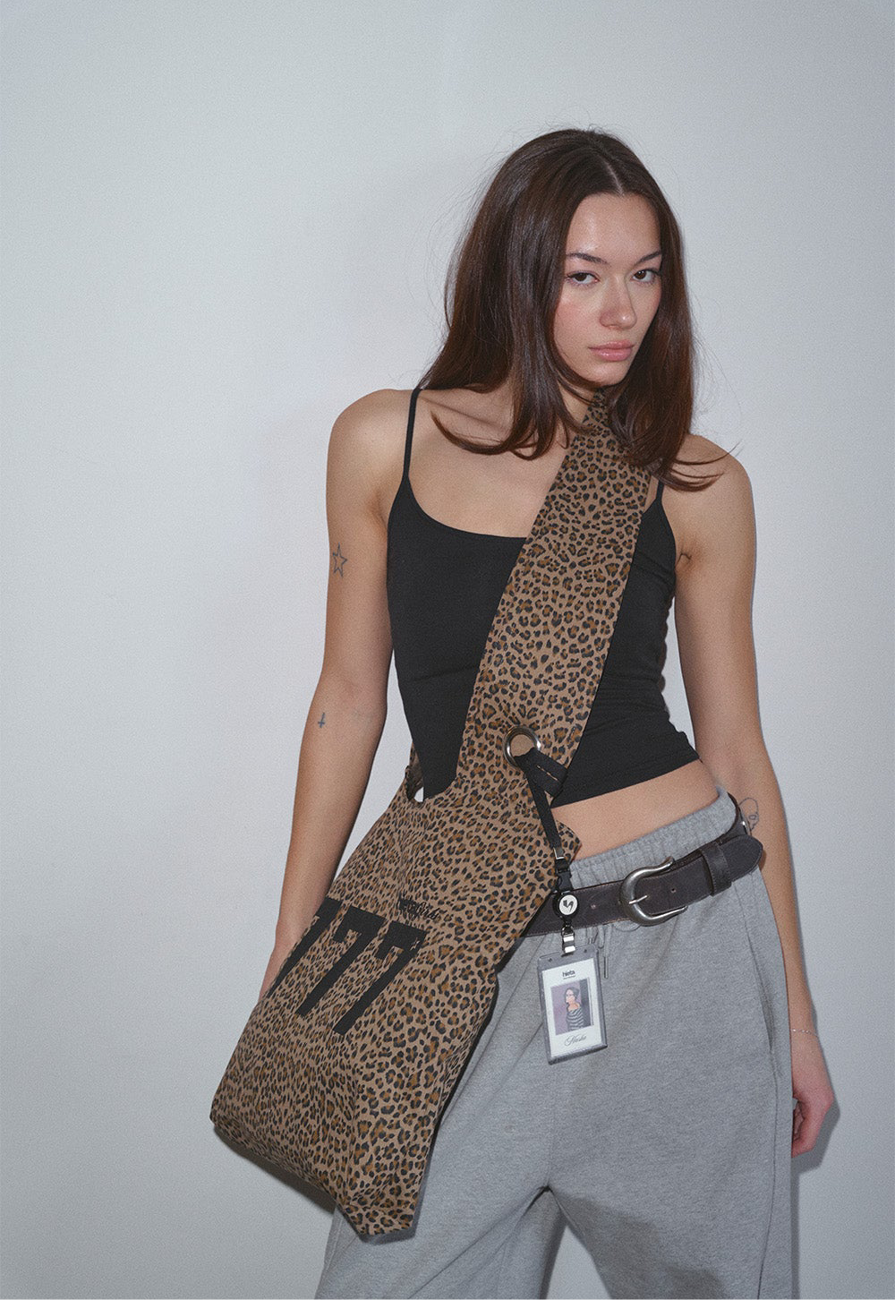 HIETA 777ANGELS BAG / BEIGE LEOPARD
