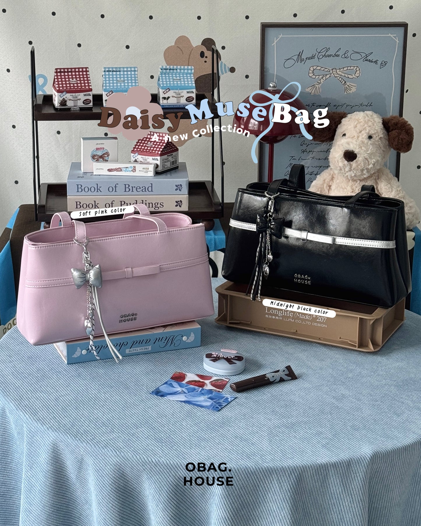 𝑯𝒐𝒍𝒊𝒅𝒂𝒚 𝑺𝑨𝑳𝑬 [香港現貨✨] [獨家代理🎀] Daisy Muse Ballerina Shoulder Bag - 6colors