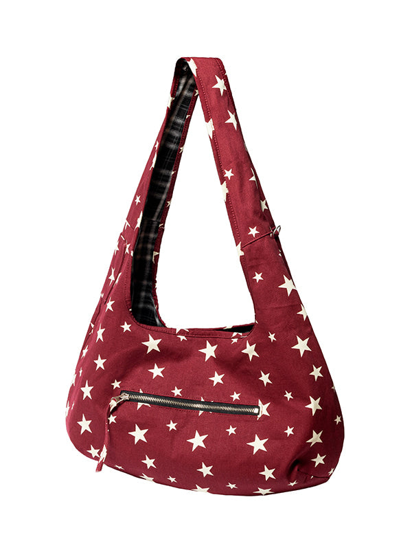 LSC REVERSIBLE STAR SHOULDER BAG (RED)