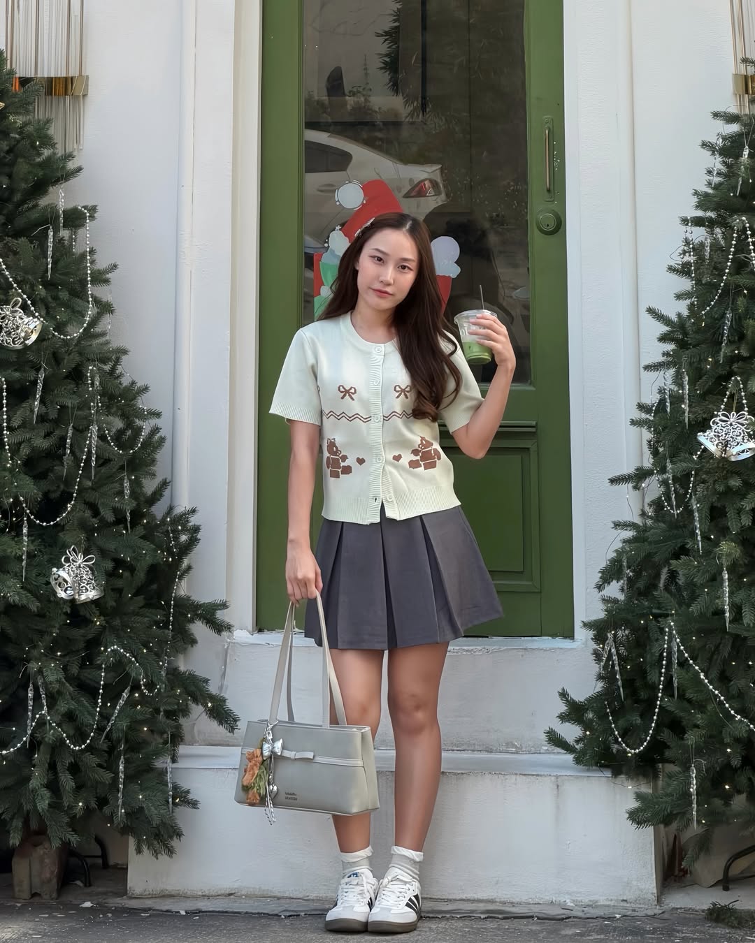 [獨家代理🎀] Daisy Muse Ballerina Shoulder Bag - Pebble Grey