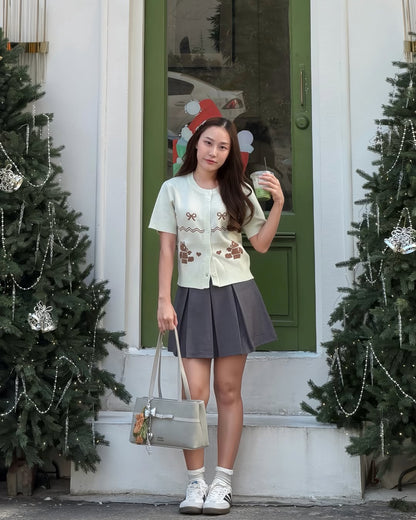 [獨家代理🎀] Daisy Muse Ballerina Shoulder Bag - Pebble Grey