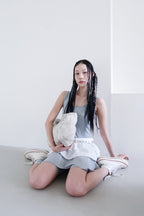 DEPC EYELET LEATHER BAG (WHITE)