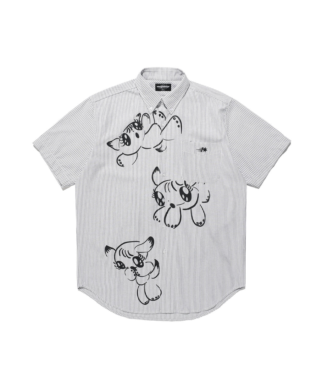 niceghostclub baby guardians stripe big big half shirt [2colors]