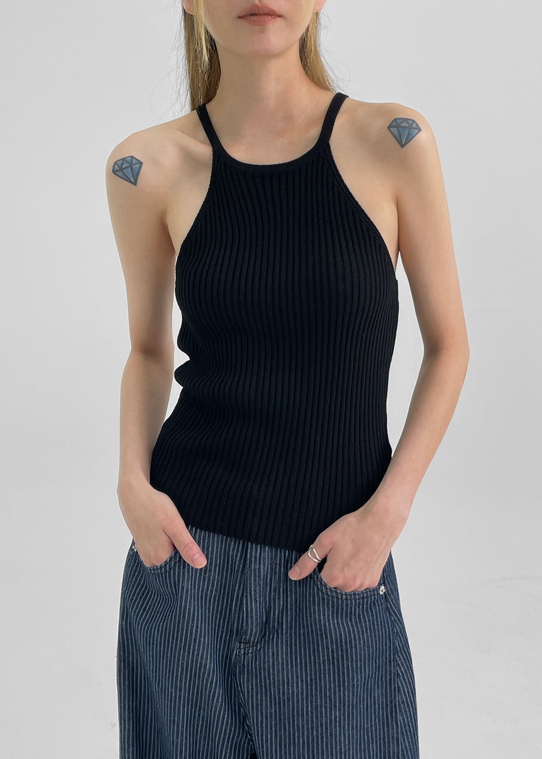 [韓國製造🇰🇷] Morina Linen Summer Halter Neck Knit / 3colors