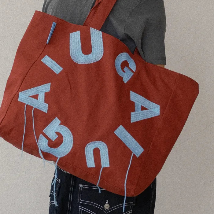 IUGA Big Shopper Bag (Burgundy)