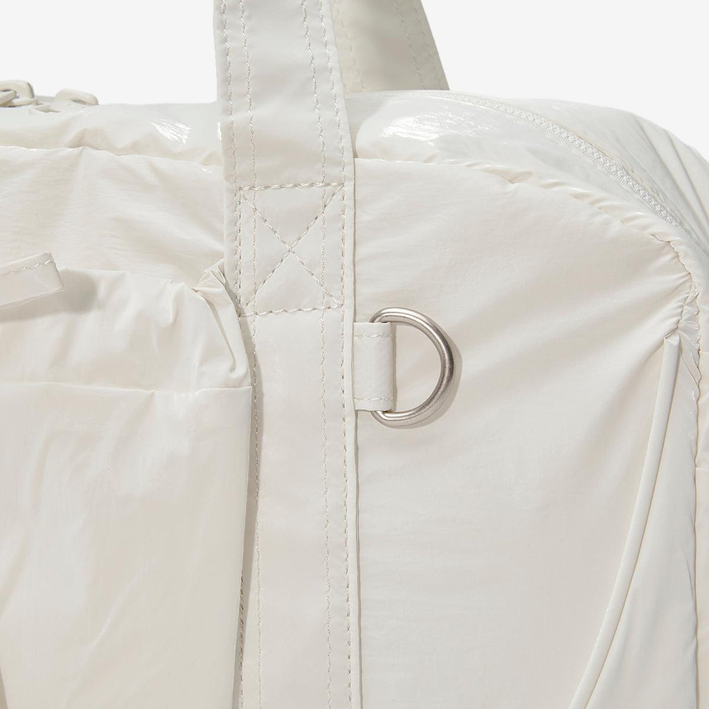 NB New Balance Glossy Ribbon Duffle Bag / White