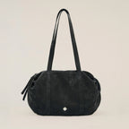 Heeari Aurora Shirring Duffel Bag - Glossy Black
