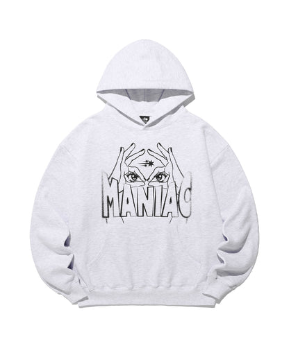 niceghostclub BLIND MANIAC HOODIE [LIGHT GREY]