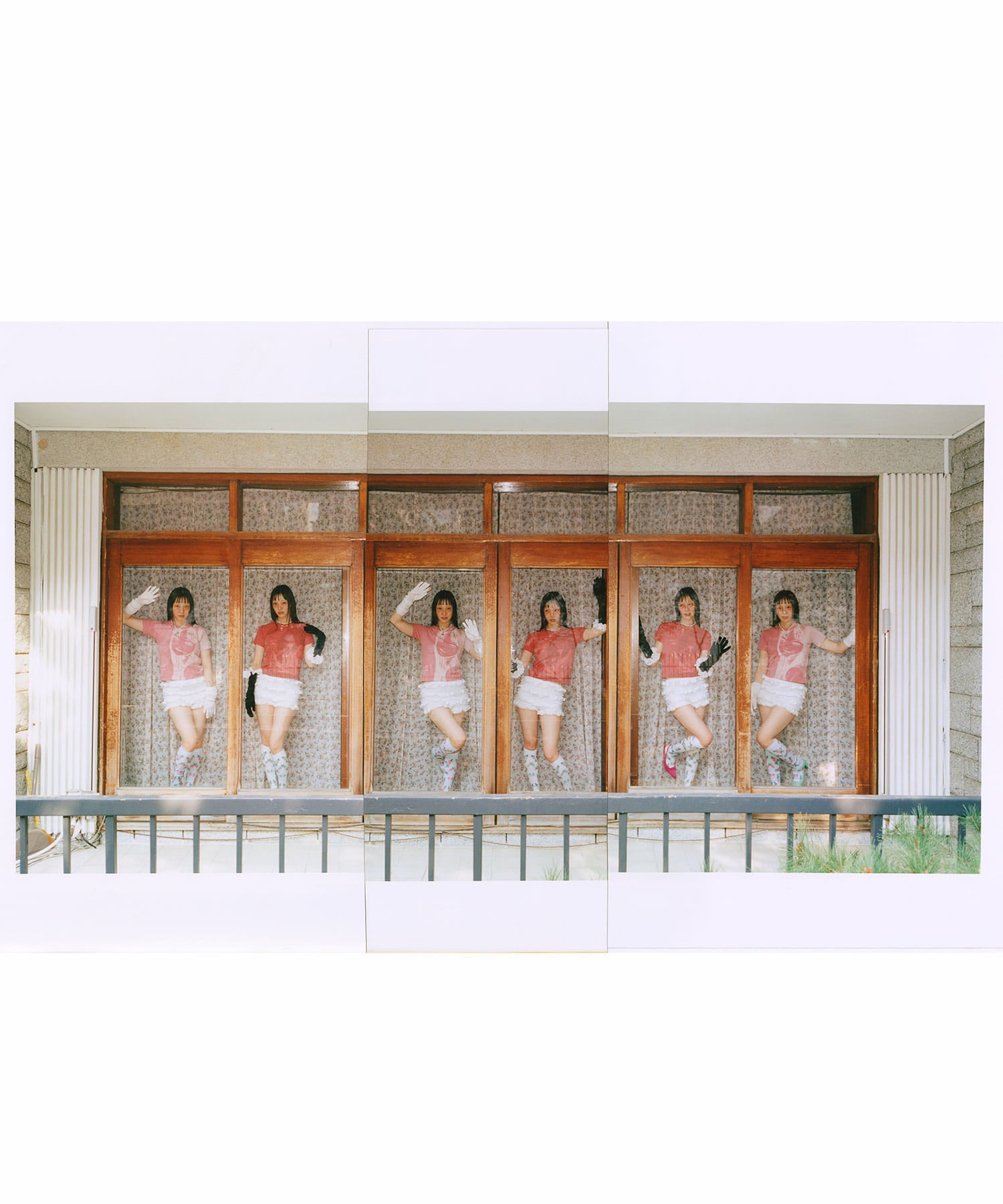 niceghostclub junji ito maniac tomie silhouette mini tee [pink]