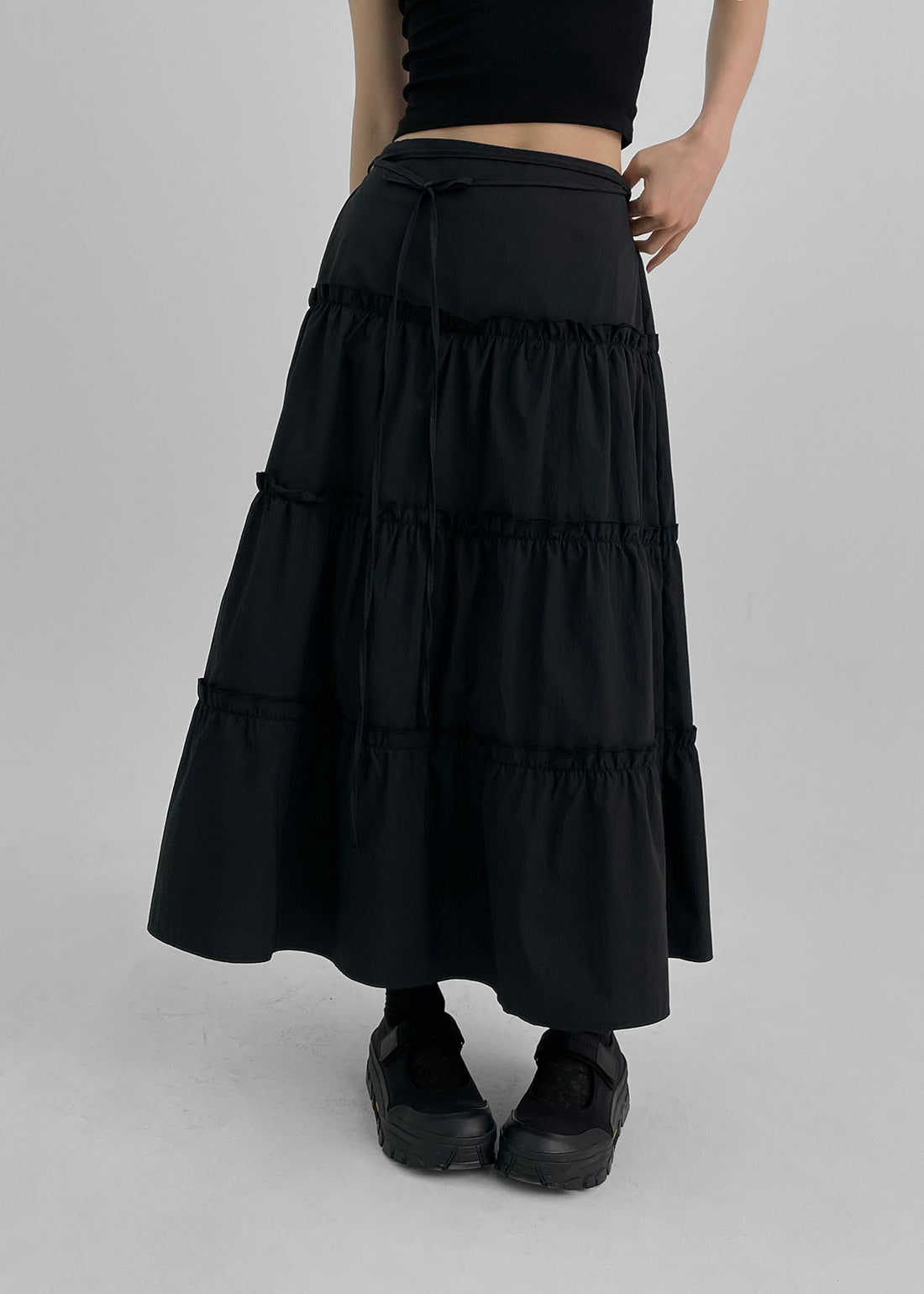 [韓國銷量3000+] Signature Flare Long Skirt / 2colors