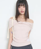 [ILLIGO] FLOW OFF SHOULDER TOP_4 COLORS