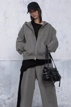 [DEINET] BELTED POCKET MINI SHOULDER BAG IN BLACK