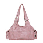 ILLIGO LOOP DOUBLE POCKET SHOULDER BAG - PINK