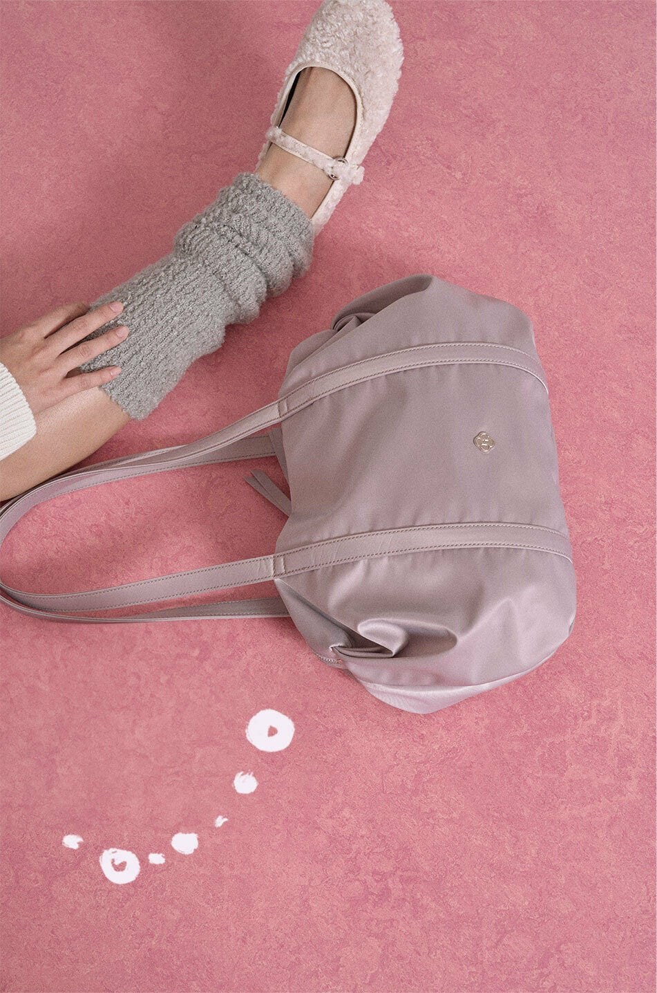 Heeari Aurora Shirring Duffel Bag - Lilac