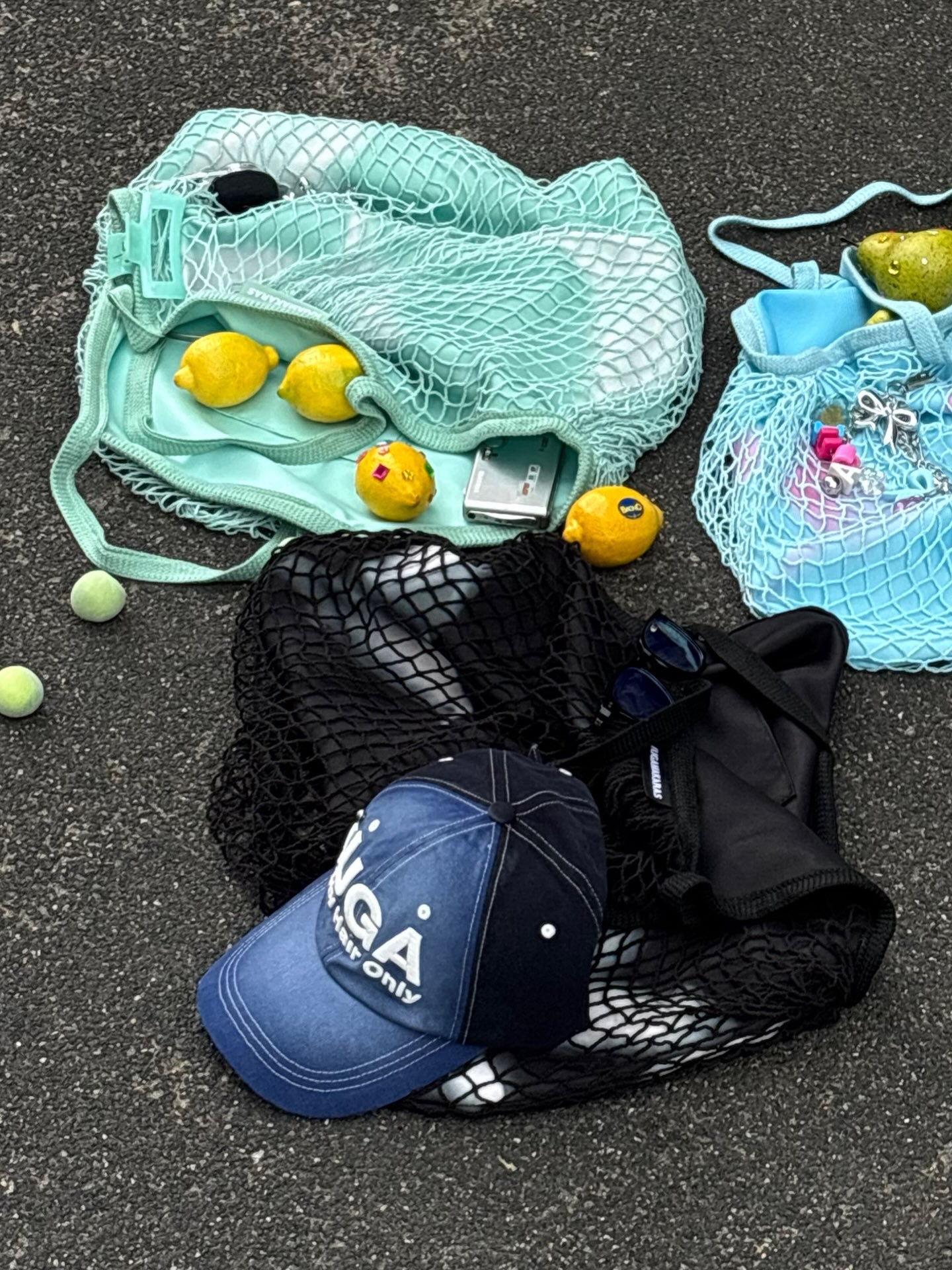 [IUGA] WAVY LAYER NET BAG_3 COLORS