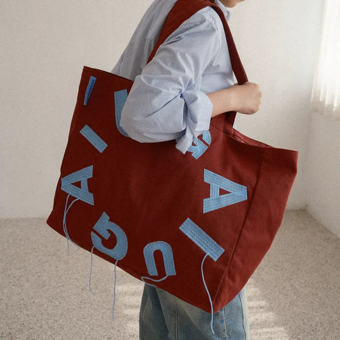 IUGA Big Shopper Bag (Burgundy)
